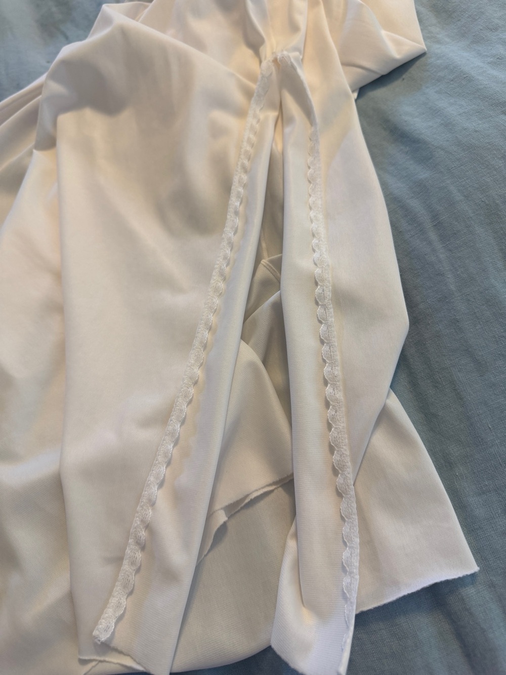 Vintage Vanity Fair Women’s White Maxi Nylon Tricot Adjust Strap Slip USA 38LL - Picture 12 of 12